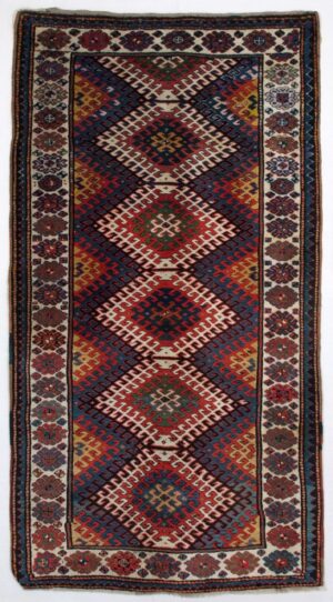 Kazak Bordjalou caucasico antico cm 240x127