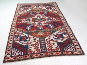 Khasim Ushak Karabagh Caucasico antico cm 240x140 - immagine 3