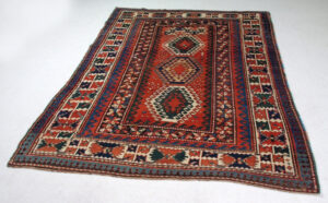 Kazak Bordjalou caucasico  antico cm 232x130 - immagine 4