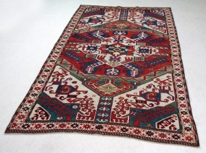 Khasim Ushak Karabagh Caucasico antico cm 240x140 - immagine 4