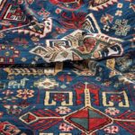 Kazak Akstafa Caucasico antico cm 333x125