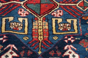 Kazak Akstafa Caucasico antico cm 333x125 - immagine 6