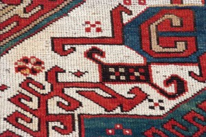 Khasim Ushak Karabagh Caucasico antico cm 240x140 - immagine 6